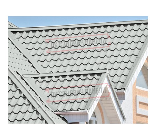 Планка конька плоского 150х150х2000 ПЭ-7035-0.5
