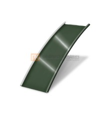 Продольно гнутый фальц гладкий 0,5 RAL 6020 Velur20