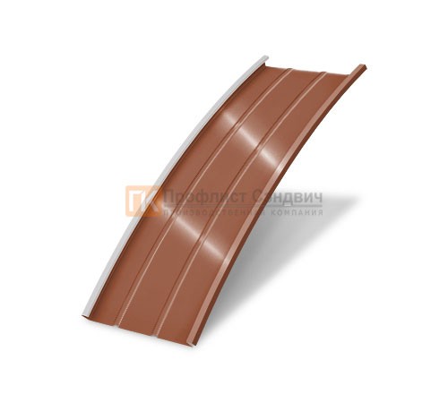 Продольно гнутый фальц профилированный 0,5 RAL 8004 Satin