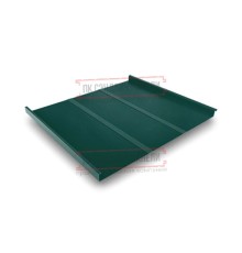 Фальц двойной стоячий Line 0,5 PurLite Мatt RAL6005 зеленый мох с пленкой на замках