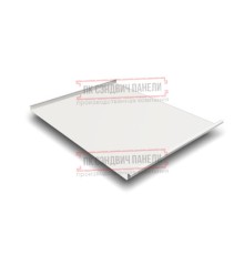 Фальц двойной стоячий 0,45 Drap RAL9003 сигнальный белый с пленкой на замках