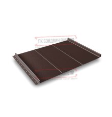Кликфальц Line 0,5 PurLite Мatt с пленкой RAL8017 шоколад