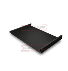 Кликфальц 0,5 Satin Мatt RAL9005 черный с пленкой на замках