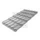 Металлочерепица Квинта плюс RAL9006 Satin-0.5