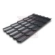 Металлочерепица Квинта плюс 3D RAL7024 Atlas-0,5