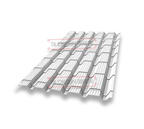 Металлочерепица Монкатта RAL9003 Полиэстер-0,45