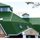 Металлочерепица Квадро профи RAL6002 Полиэстер-0,45