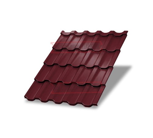 Металлочерепица Трамонтана-S RAL3005 PURMAN-0.5