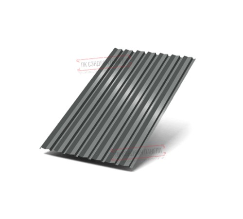 Профилированный лист С-15-1190-0.5 (с гранью) (Rooftop Matte) RAL 7005