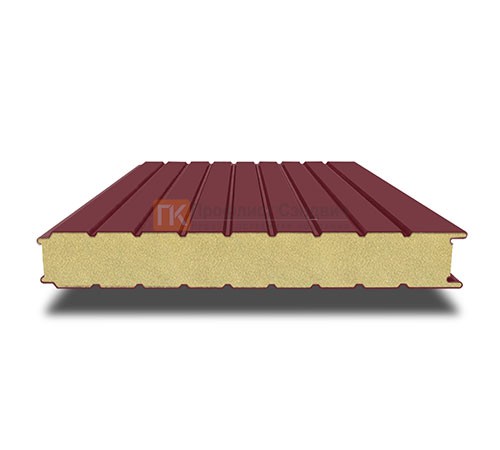 Сэндвич-панель для холодильных камер с пенополиизоциануратом, ширина 1000 мм, толщина 20 мм, 0.5/0.5, RAL3005