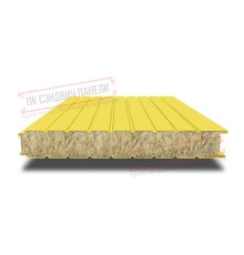 Сэндвич панели стеновые с минеральной ватой, ширина 1200 мм, толщина 200 мм, 0.5/0.5, RAL1018
