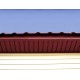 Софит металлический без перфорации 0,5 Satin с пленкой RAL 3011 коричнево-красный