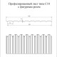 Профнастил фигурный С10 - 0,4 Окрас - Б, с пленкой RAL 3005.