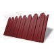 Профнастил фигурный С10 - 0,5 Окрас - Б, Satin RAL 3011.