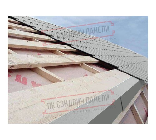 Планка карнизная 100х69х2000 ПЭ-9006-0.45