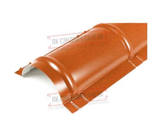 Планка конька круглого R110х2000 AGNETA-CopperCopper-0.5