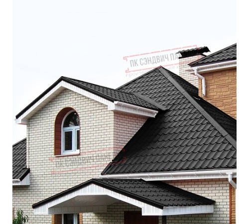 Планка примыкания нижняя 250х122х2000 Viking E-9005-0.5