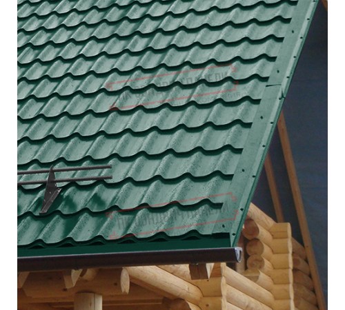 Планка торцевая 135х145х2000 ПЭ-6005-0.5