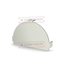 Заглушка конька круглого простая Norman ПЭ-9002-0.5