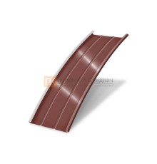 Продольно гнутый фальц профилированный 0,45 RAL 3009 Полиэстер