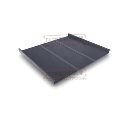 Фальц двойной стоячий Line 0,5 PurLite Мatt RAL7024 мокрый асфальт