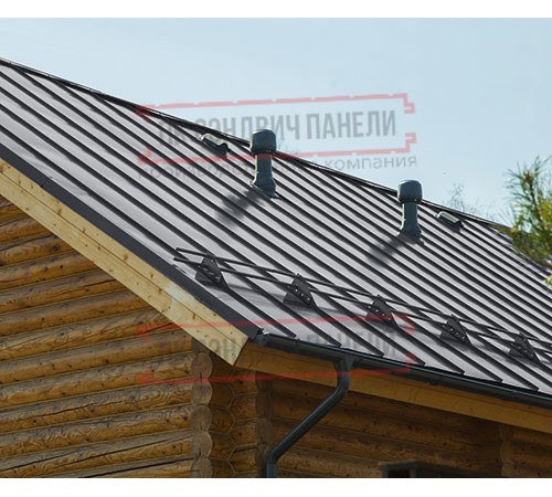 Фальц двойной стоячий Line 0,5 PurLite Мatt RAL7024 мокрый асфальт