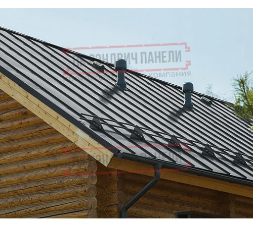 Фальц двойной стоячий Line 0,5 GreenCoat PuRALBT, matt RR2Н3 антрацитово-серый с пленкой на замках