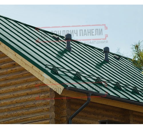 Фальц двойной стоячий Line 0,5 Satin Мatt RAL6005 зеленый мох