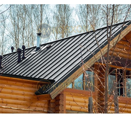Кликфальц Line 0,5 GreenCoat PuRALBT RR23 темно-серый с пленкой на замках