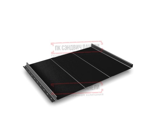 Кликфальц Line 0,45 Drap RAL9005 черный с пленкой на замках