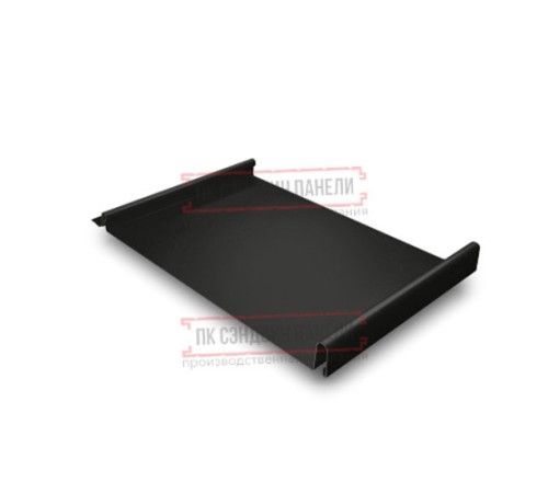 Кликфальц 0,45 Drap ST RAL9005 черный с пленкой на замках