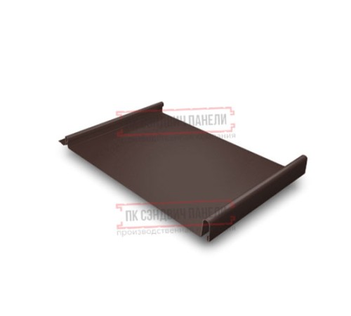 Кликфальц GL 0,5 Quarzit lite RAL8017 шоколад с пленкой на замках