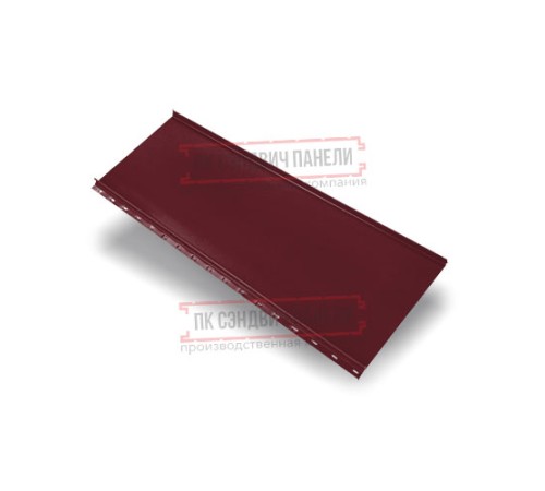 Кликфальц mini 0,5 Velur RAL3005 красное вино с пленкой на замках