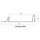 Кликфальц mini 0,5 Velur RAL9005 черный с пленкой на замках
