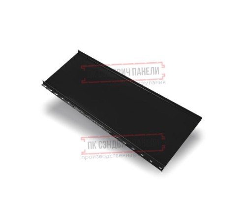Кликфальц mini 0,45 Drap RAL9005 черный с пленкой на замках