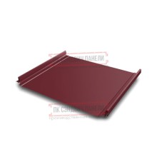 Кликфальц Pro 0,5 Velur RAL3005 красное вино с пленкой на замках