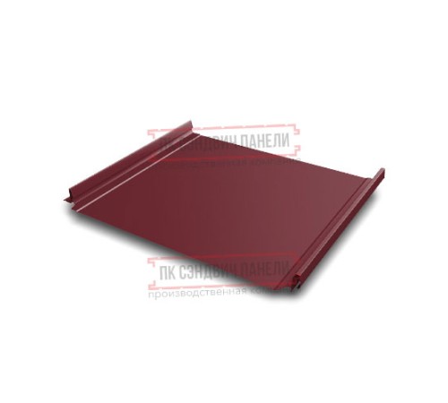 Кликфальц Pro 0,45 Drap ST RAL3005 красное вино с пленкой на замках