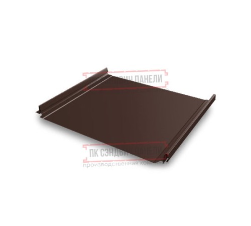 Кликфальц Pro 0,5 Atlas RAL8017 шоколад с пленкой на замках
