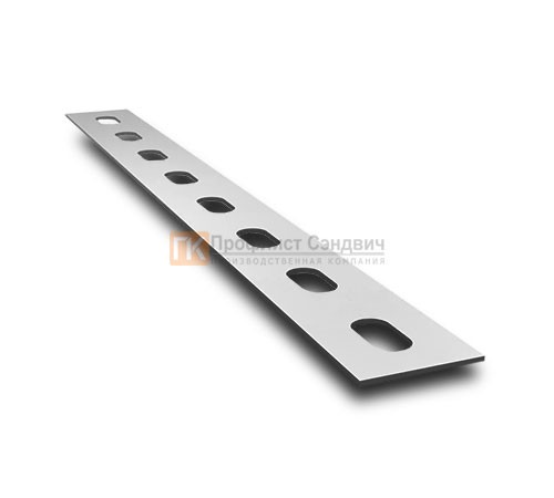 Перфорированная полоса ПП40 40x3000-2,0 мм, горячеоцинкованная