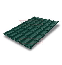 Металлочерепица классик плюс RAL6005 Quarzit lite-0.5