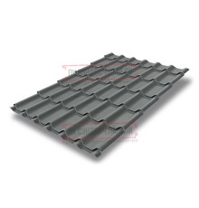 Металлочерепица классик плюс RAL7005 Satin-0.5