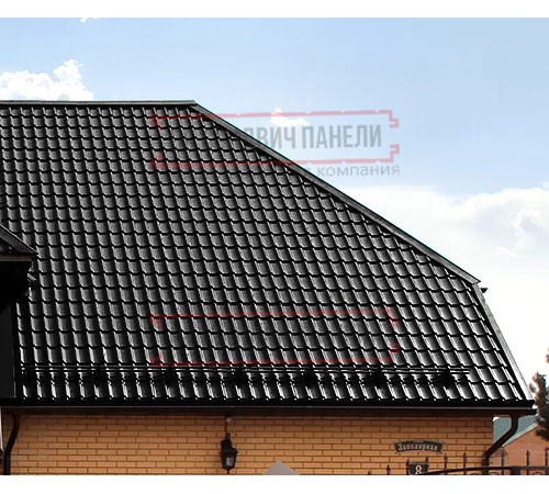 Металлочерепица Классик RAL9005 Drap-0,45