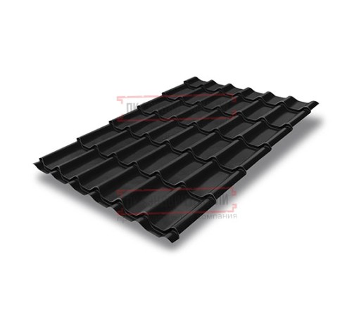 Металлочерепица Классик RAL9005 Satin Мatt-0,5
