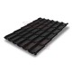 Металлочерепица Классик RAL9005 Satin Мatt-0,5