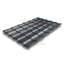 Металлочерепица Кредо RAL7016 Satin Мatt-0,5