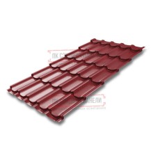 Металлочерепица Квинта плюс RAL3011 Satin-0.5