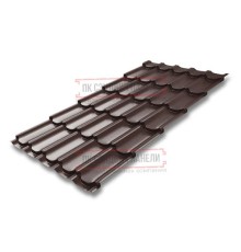 Металлочерепица Квинта плюс RAL8017 Drap-0.45