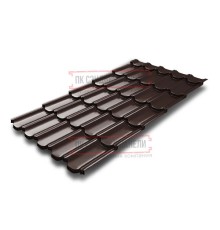 Металлочерепица Квинта плюс 3D RAL8017 Drap-0,45
