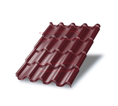 Металлочерепица Монтерроса-M RAL3005 Norman-0.5