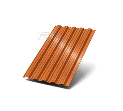 Профилированный лист НС35-1000 AGNETA-CopperCopper-0.5